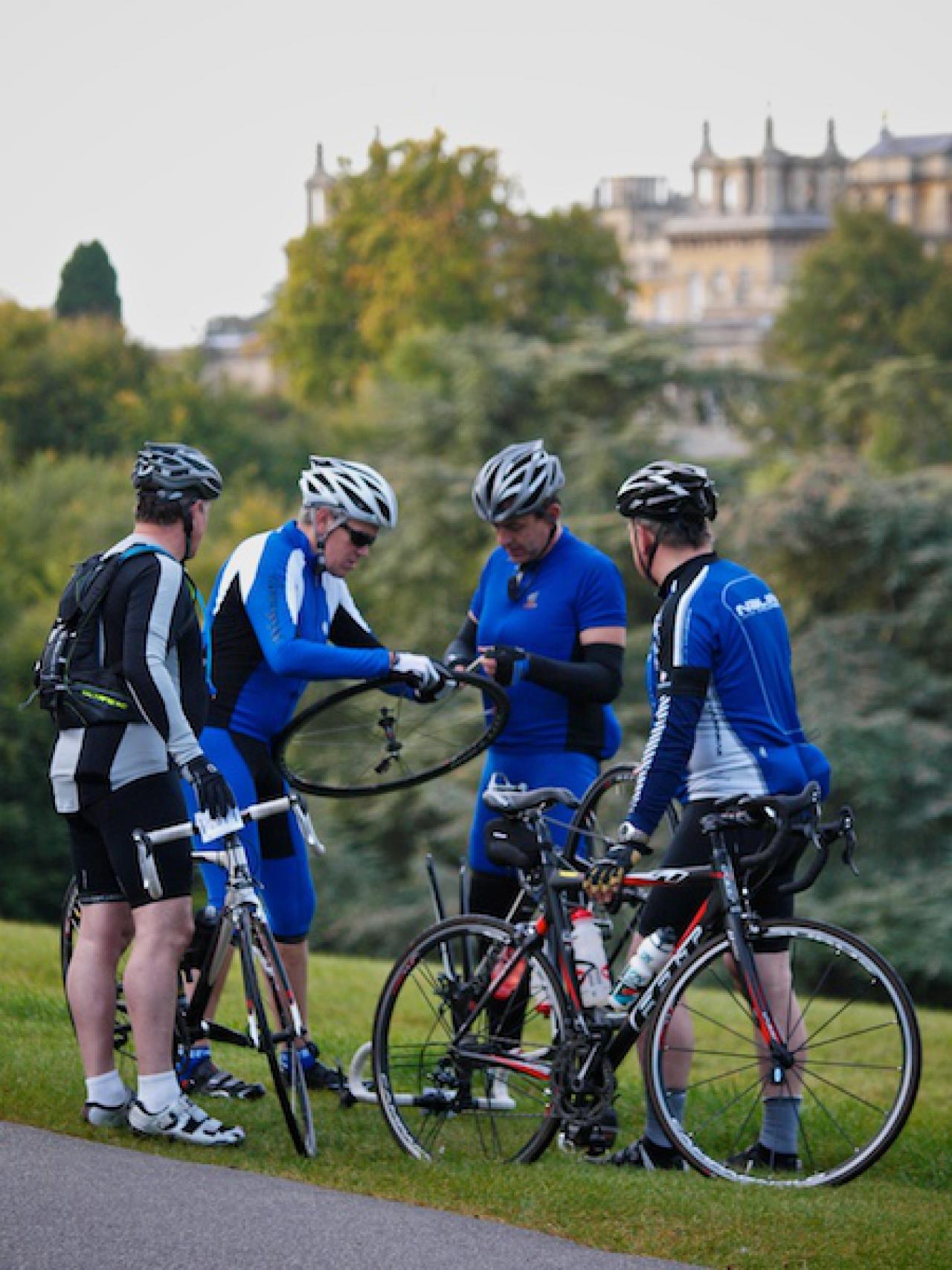 Fat man in online lycra cycling